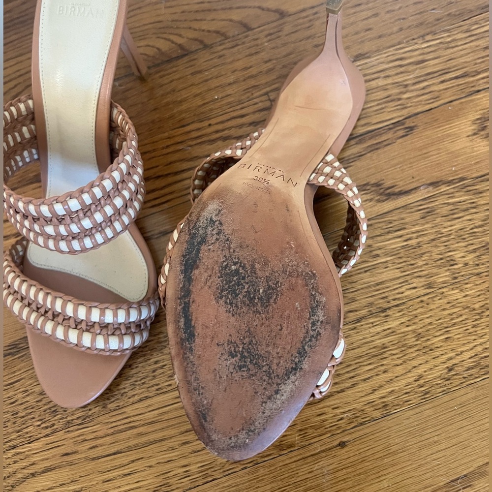 Alexandre Birman Woven Emmy Leather Heels - Picture 4 of 4